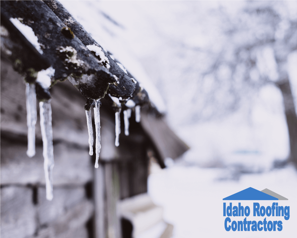 small icicles on roof