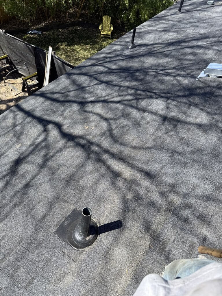 Eave repair on roof with PSU 30 Ice and Water Barrier.
