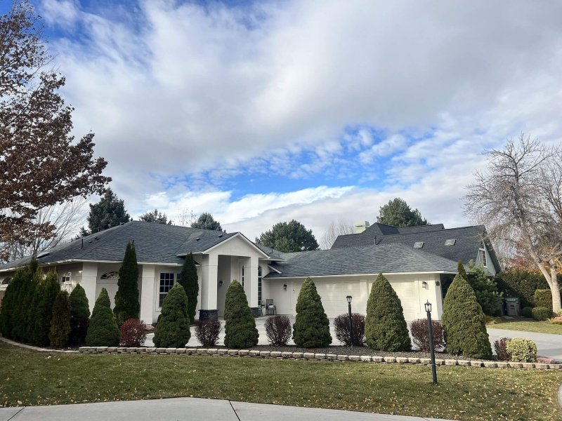 showing a roof recently replaced by Idaho Roofing Contractors by Will Doolittle